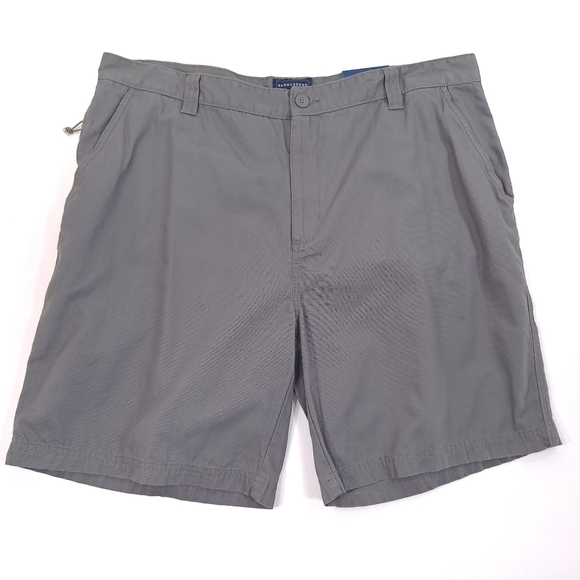Saddlebred Men's Canvas Shorts Zip Pockets Chimney Gray 100% Cotton - Size 40/9 - Picture 9 of 9